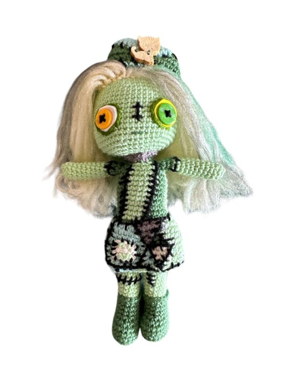 Cadılar Bayramı Amigurumi Sally Bebek
