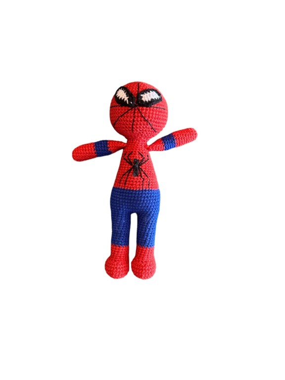 Gamay Group Amigurimi Dünyası Çizgi Film Figürleri - El Yapımı Spider-man Karakter Oyuncak