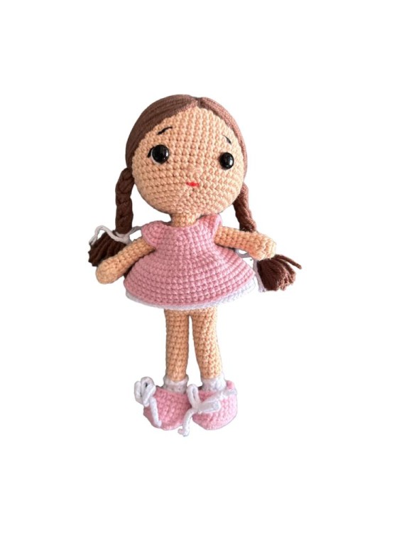 Gamay Group El Örgüsü Amigurumi Lila Renk Bitmiş Bebek