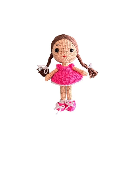 Gamay Group El Örgüsü Amigurumi Pembe Renk Bitmiş Bebek
